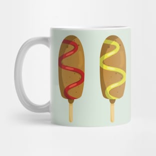 Corndogs with Ketchup and Mustard Mug